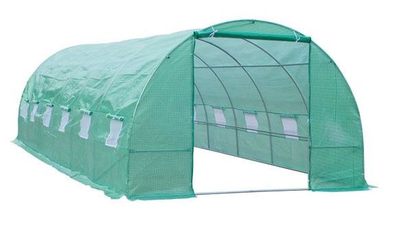 Outsunny 26' x 10' x 7' Outdoor Portable Walk-In Tunnel Greenhouse with Windows