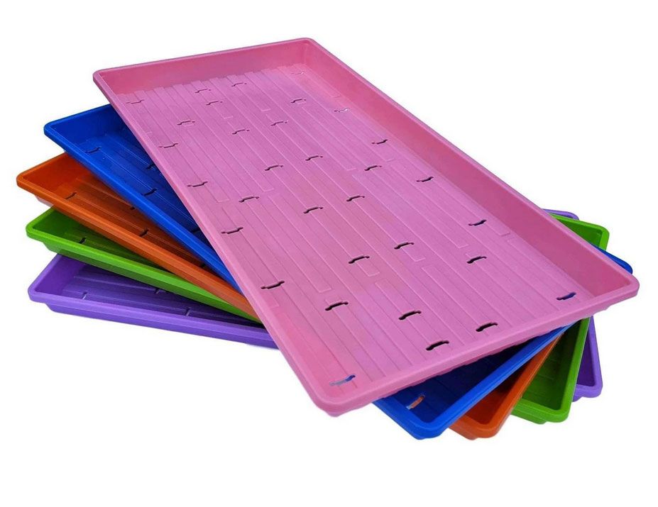 1020 Microgreen Trays - Shallow Extra Strength Colors