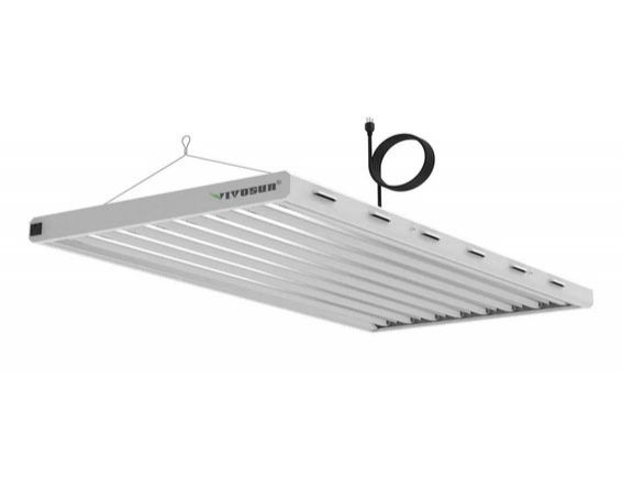 VIVOSUN 6500K T5 HO Fluorescent Grow Light Fixture 4FT 8 Lamps