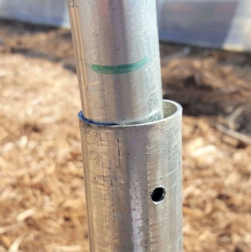 Hoop House Ground Posts for High Tunnel Greenhouses
